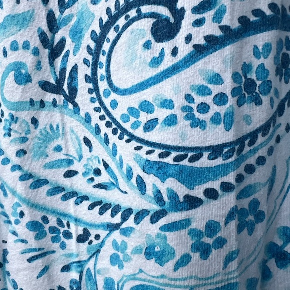 Carole Hochman Painted Paisley Hi-Low Dress Size L - Picture 5 of 8